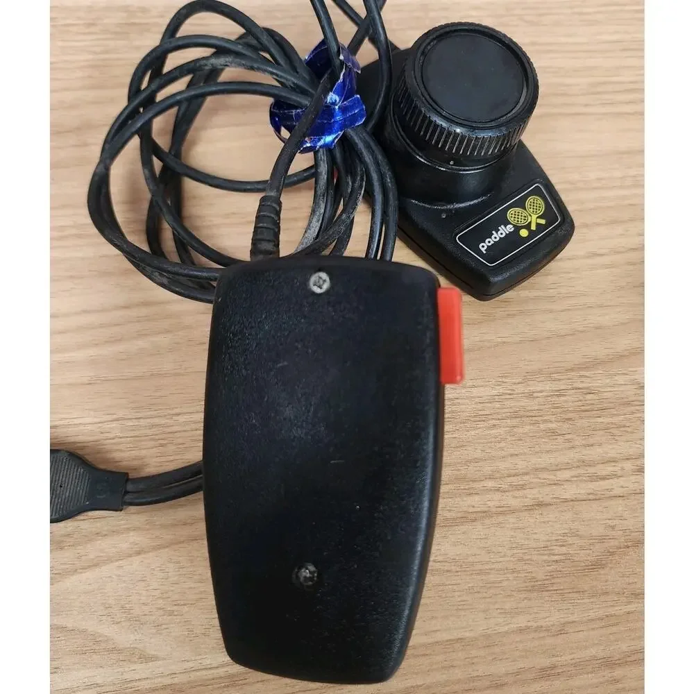 Atari 2600 Paddle Controllers Original Vintage Pong Tennis Joysticks